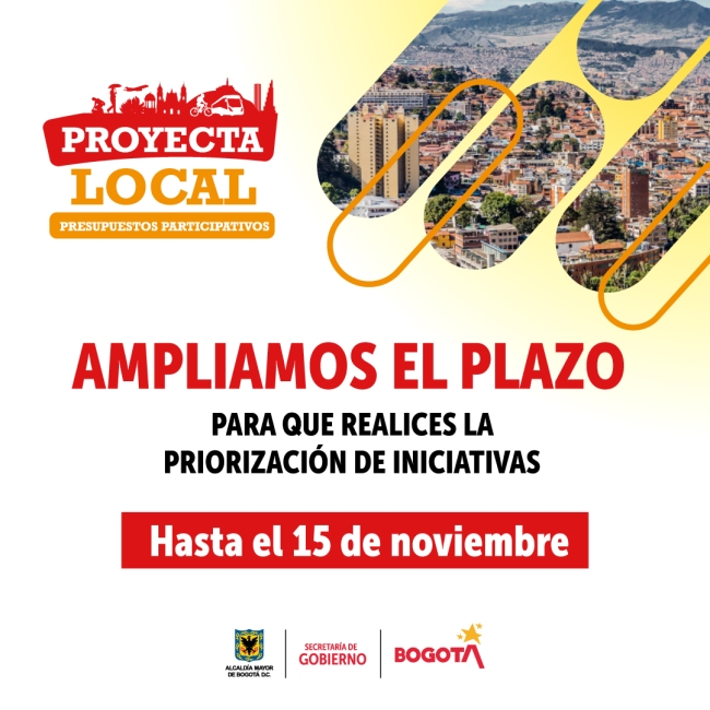 Ampliación plazo Proyecta Local