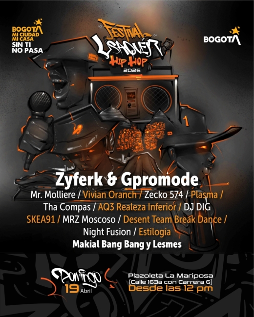 Domingo 19 de abril a la Plazoleta de La Mariposa (Calle 163a con carrera 6)