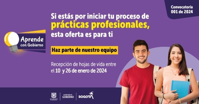 Secretaría de Gobierno abre convocatoria con 41 plazas de práctica profesional