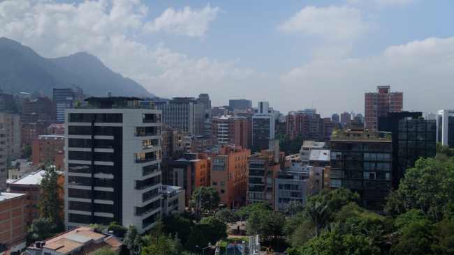 Zona residencial barrio Chicó, Bogotá.