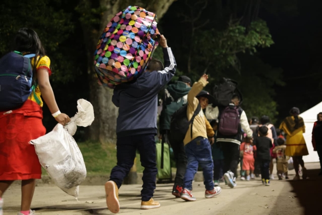 Primera caravana del retorno Embera 2025