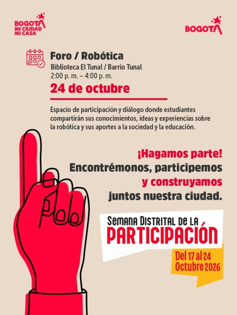 Tunjuelito se transforma con la Semana Distrital de la Participación: prográmate del 17 al 24 de octubre 