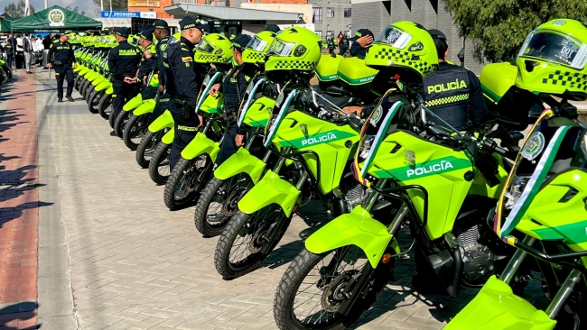 Kennedy refuerza su seguridad con la llegada de 36 motos  nuevas para la Policía 