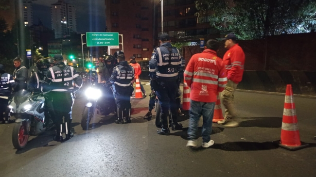 Operativo en Chapinero 