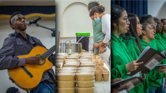 Fotografías de la ceremonia de cierre de los talleres de gastronomía tradicional