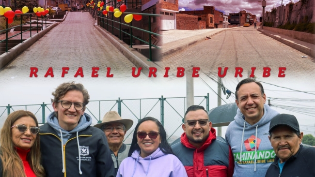 Entrega obras y visita Rafael Uribe Uribe