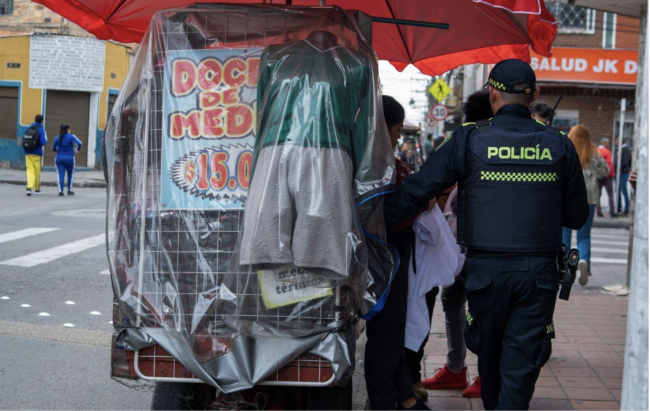 Jornada de sensibilización en espacio público en Tunjuelito