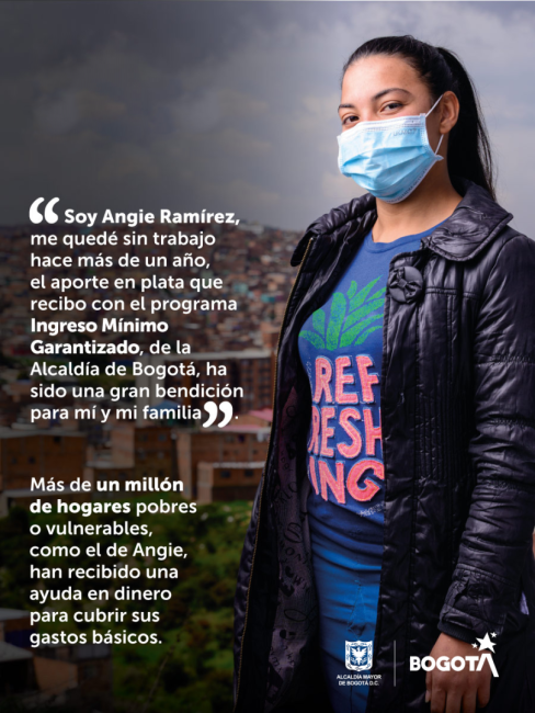 IMG atiende los hogares y personas en situación de pobreza extrema, moderada y vulnerable de Bogotá