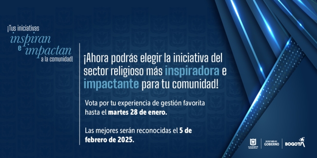 Pieza invitación a votar por las mejores iniciativas del sector religioso