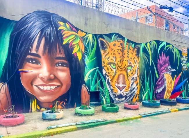 Mural barrio Floresta Kennedy