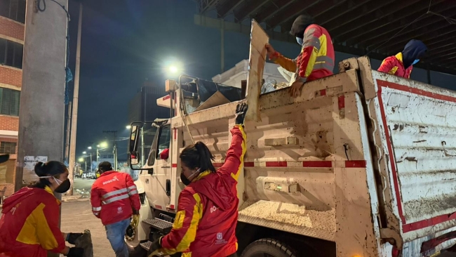 Gestoras en operativo en el Voto Nacional