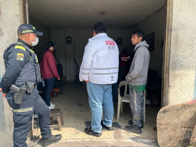Operativo de IVC en montallantas de Fontibón