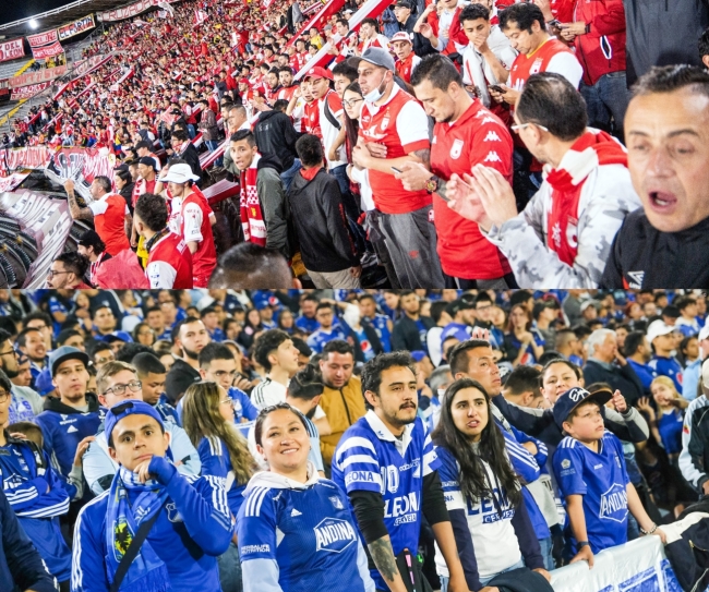Partido Clásico 320 Millonarios y Santa Fe