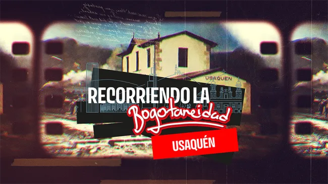 Recorriendo la Bogotaneidad Usaquén -  de fondo la estación del tren ubicada en Usaquén