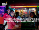 Tres establecimientos suspendidos y más de 130 licores destruidos en operativo en Puente Aranda