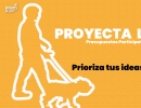 Pieza diseñada que tiene un texto que dice "Proyecta Local Presupuestos Participativos - Prioriza tus ideas"