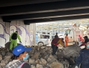 Foto del operativo puente carrera 30