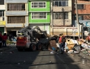 Gestores recuperando espacio público en el sector del Voto Nacional